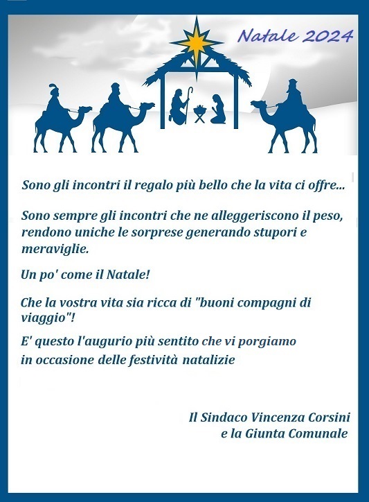 Auguri di buon Natale 2024.