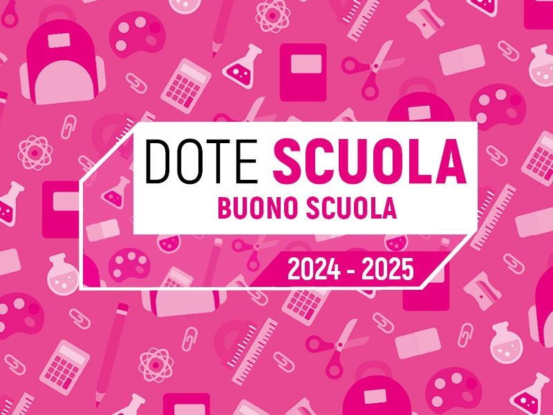 BUONO SCUOLA 2024/2025 a sostegno della retta di iscrizione e frequenza di scuole primarie e secondarie paritarie e statali