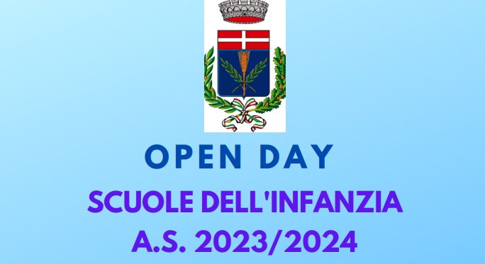 Open day - scuole dell'infanzia 2023/2024